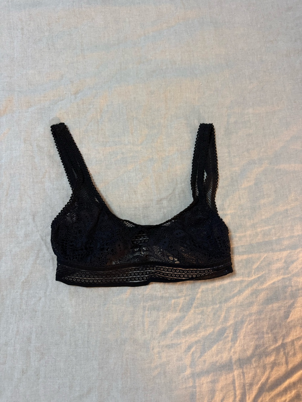 NWOT Free People Intimately Lace Bra in Black Size XS